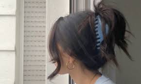 A picture of a current spring trend: claw clips