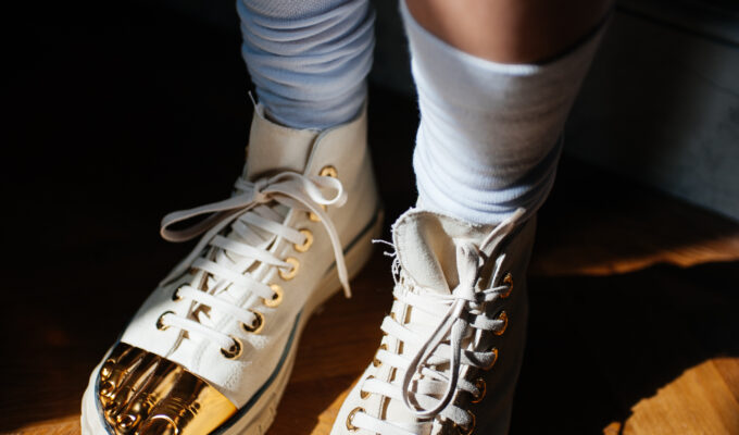 Sneaker Freak Friday Schiaparelli X Daniel Roseberry Haute Couture Gold