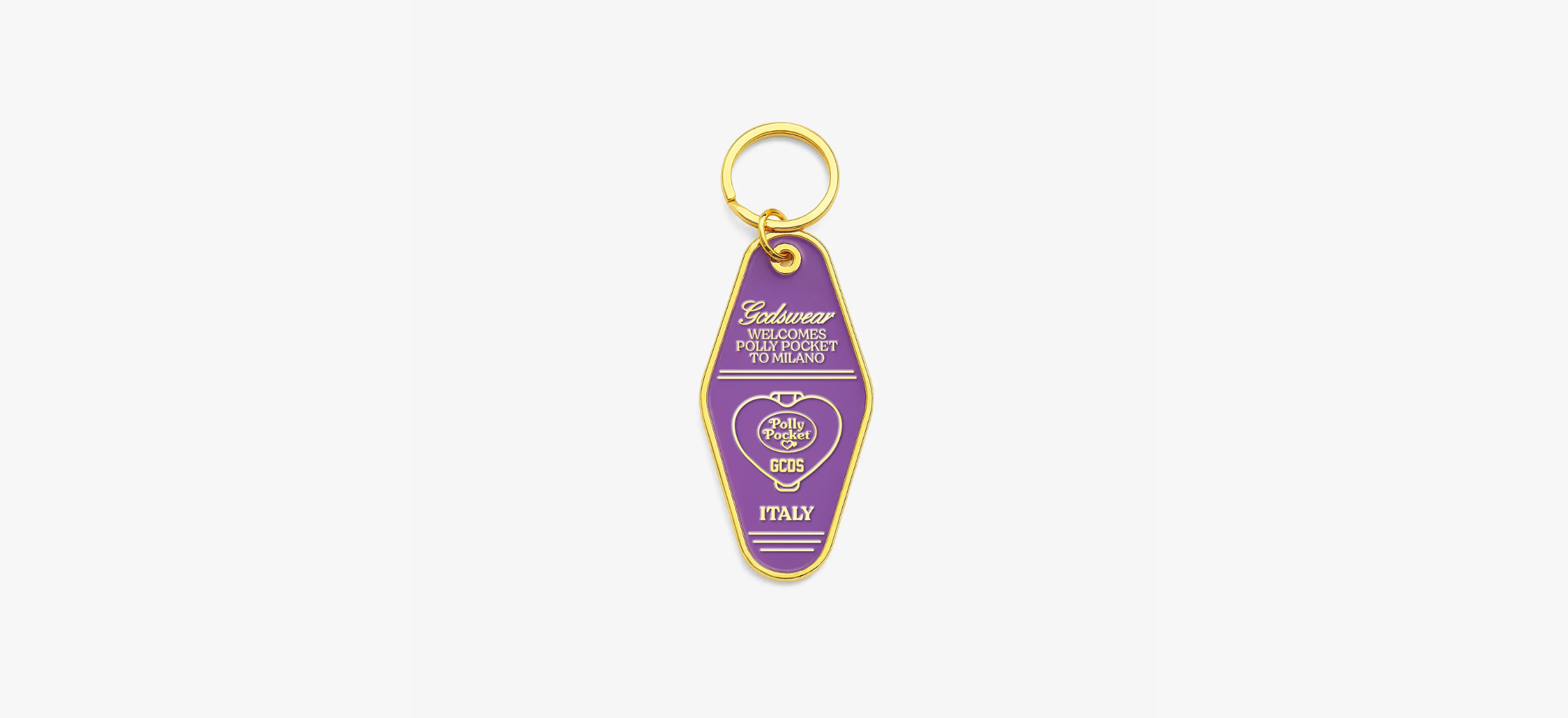 GCDS x Polly Pocket Hotel Keyring - Lilac GCDS x Polly Pocket Hotel Keyring in Lilac