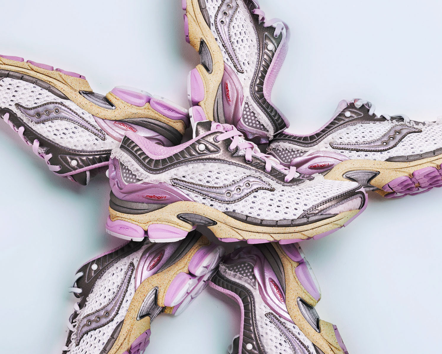 Saucony x METAGIRL Collaboration editorial imagery