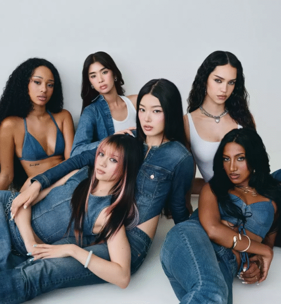 Katseye, “Better in Denim” ad.