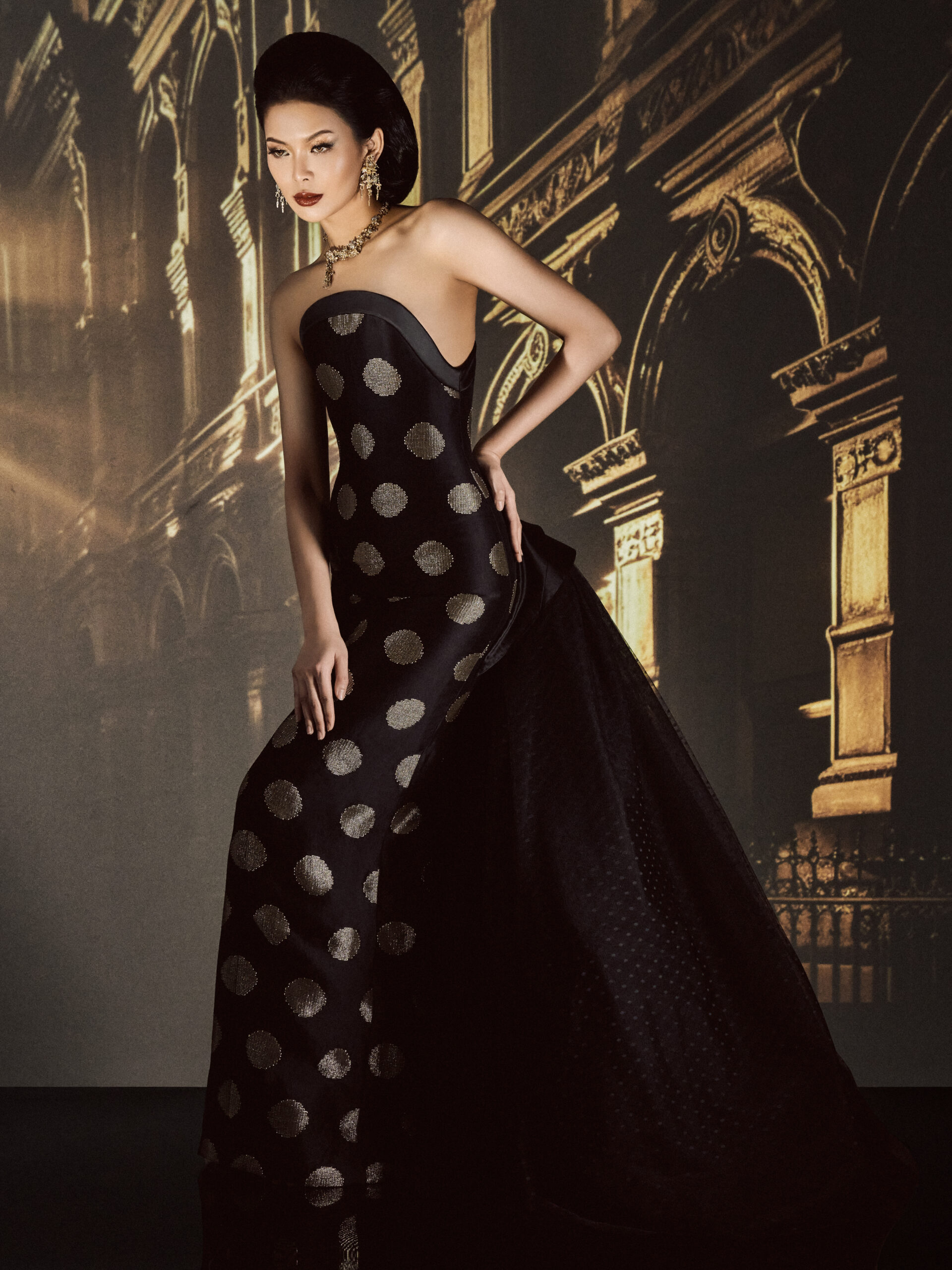 polka dot ten dress by the rizkianto Jakarta fashion week 2026